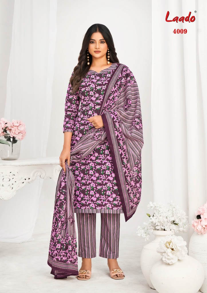 Nargis Vol 4 Laado Readymade Cotton Pant Suits Supplier India