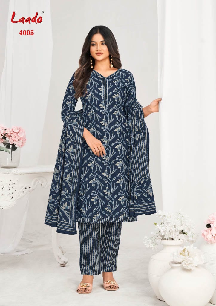 Nargis Vol 4 Laado Readymade Cotton Pant Suits Supplier India