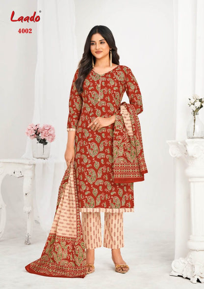 Nargis Vol 4 Laado Readymade Cotton Pant Suits Supplier India