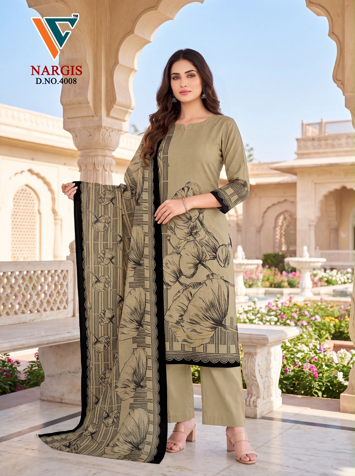 Nargis Vol 4 Vandana Creation Mix Cotton Karachi Salwar Suits Wholesale Rate
