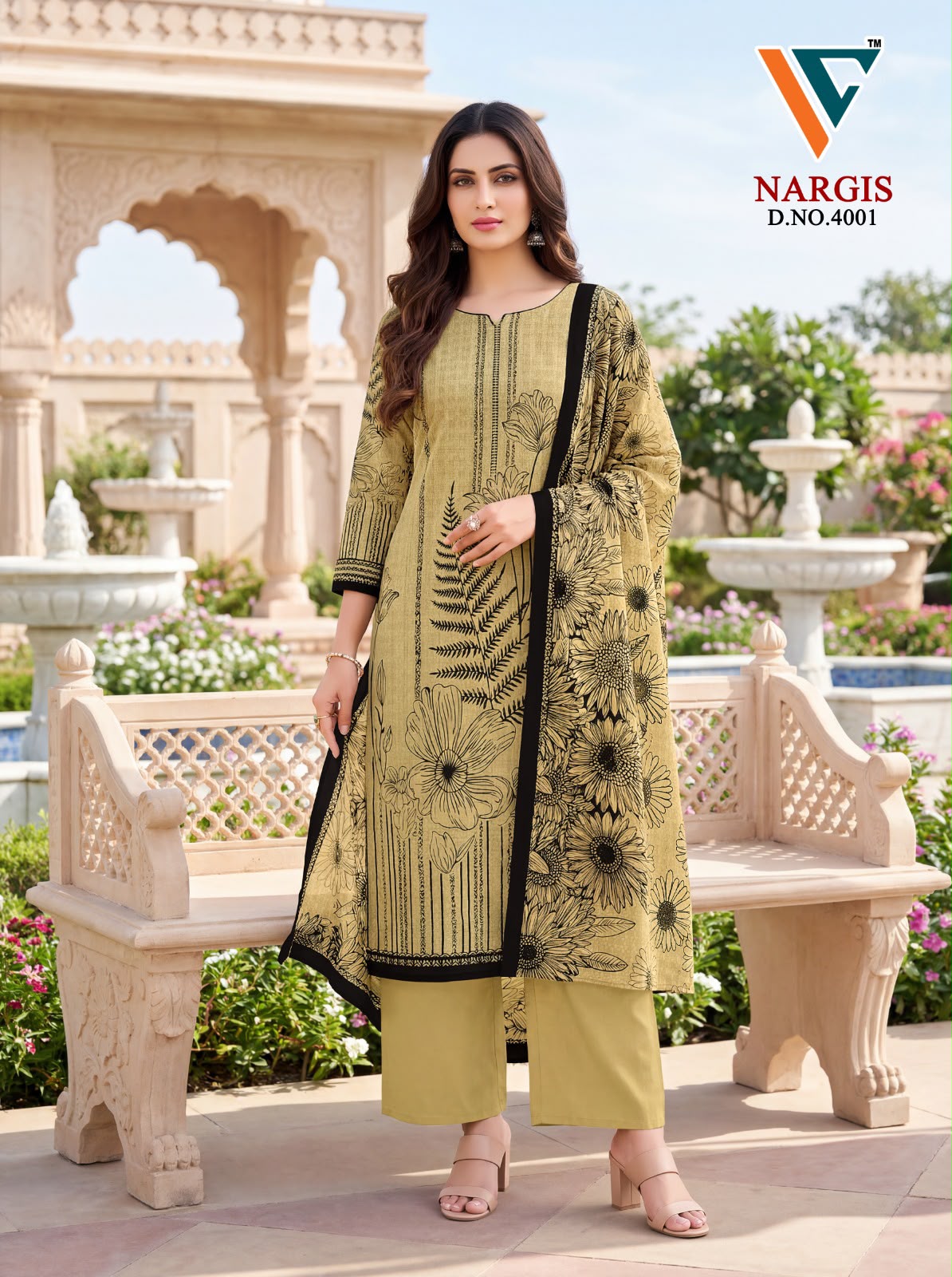 Nargis Vol 4 Vandana Creation Mix Cotton Karachi Salwar Suits Wholesale Rate
