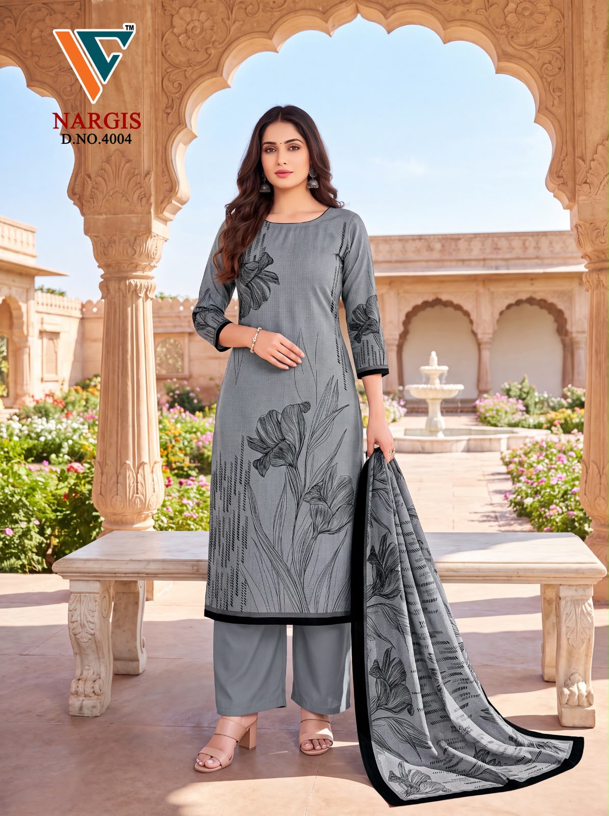 Nargis Vol 4 Vandana Creation Mix Cotton Karachi Salwar Suits Wholesale Rate