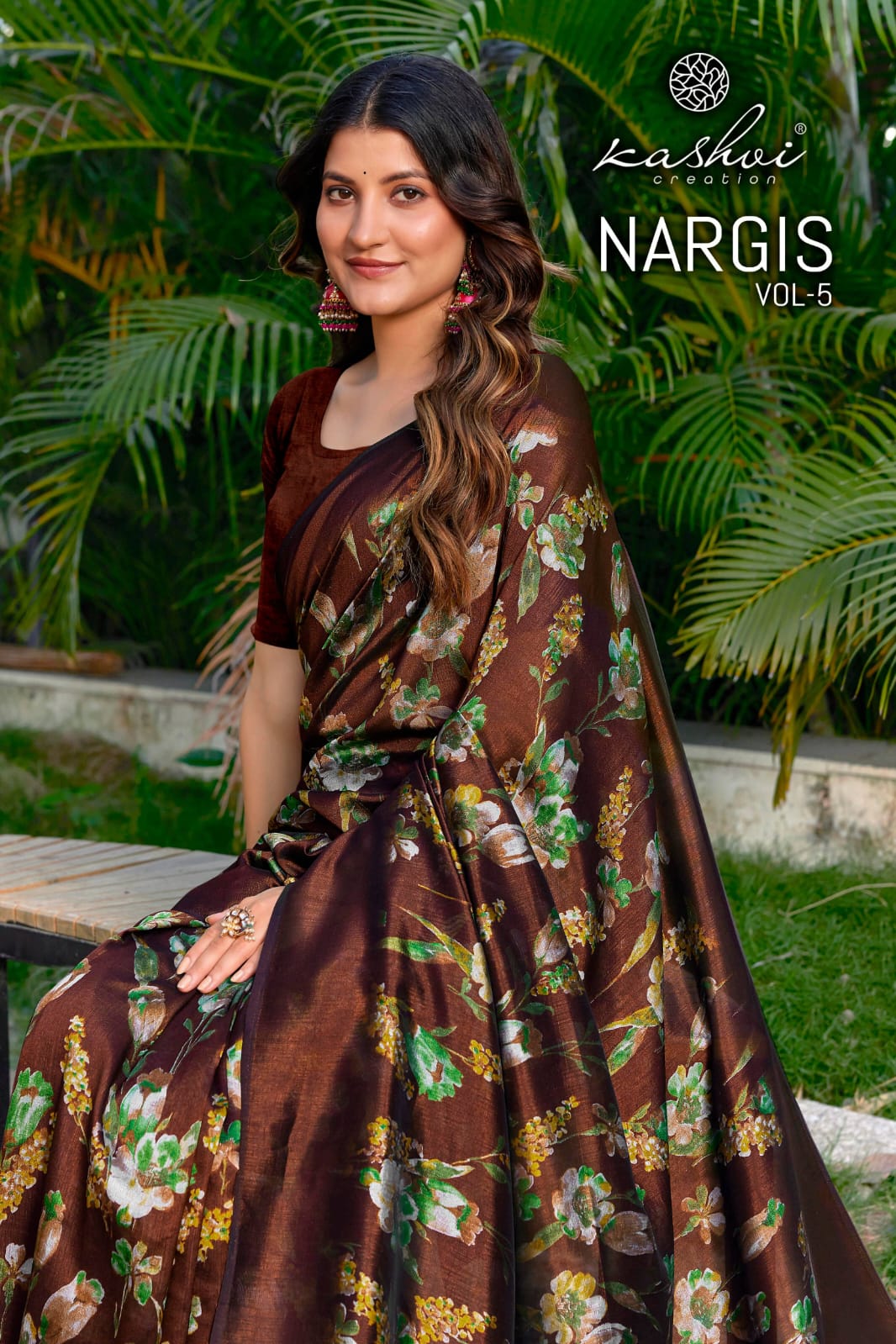Nargis Vol 5 Kashvi Creation Vichitra Sarees Exporter