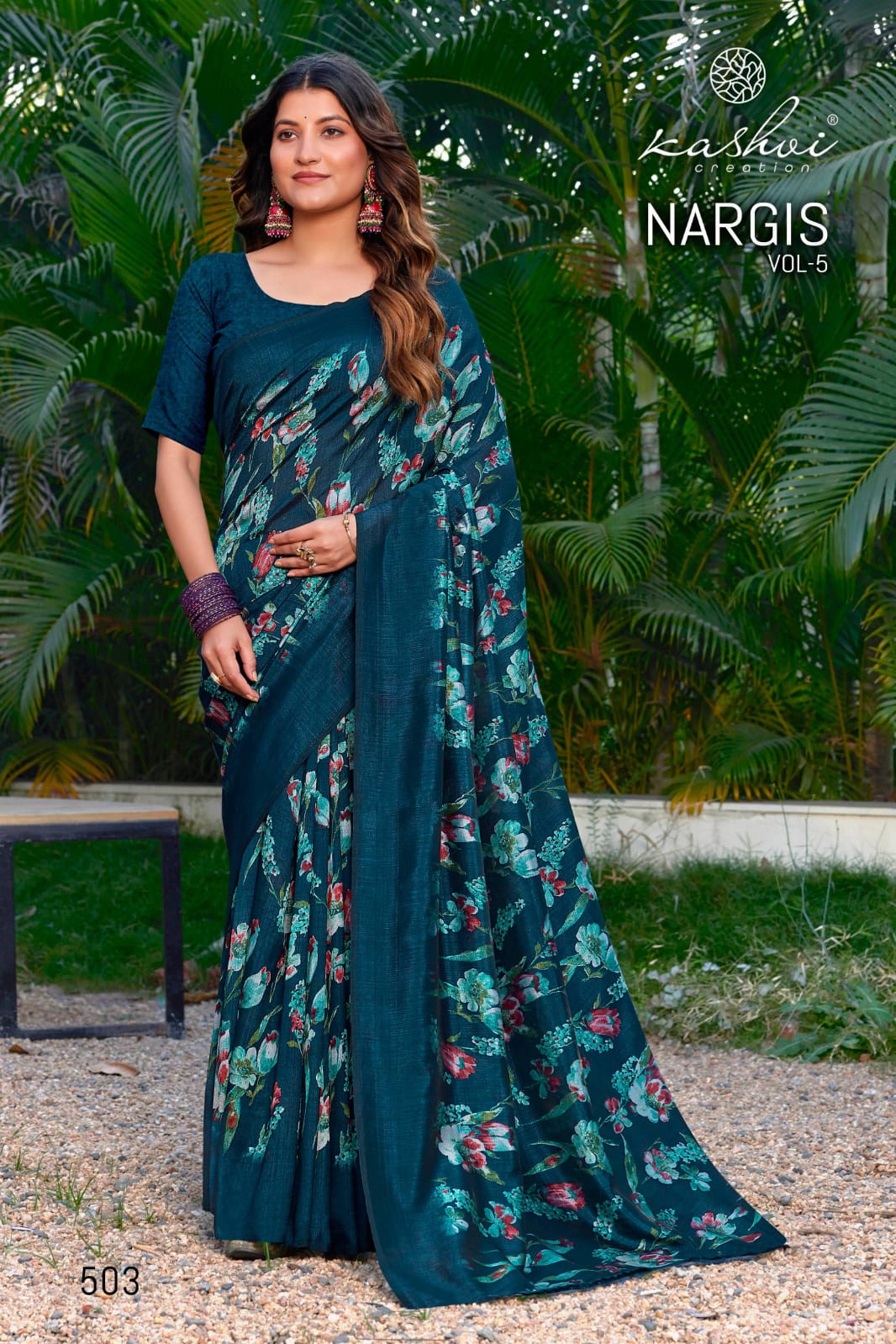 Nargis Vol 5 Kashvi Creation Vichitra Sarees Exporter