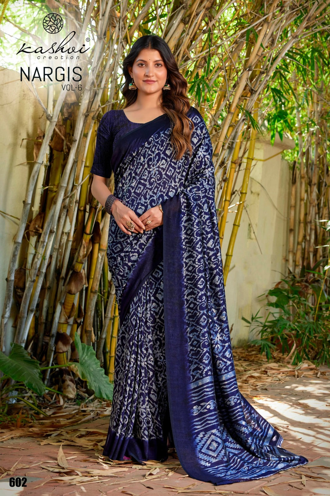 Nargis Vol 6 Kashvi Creation Vichitra Sarees Supplier