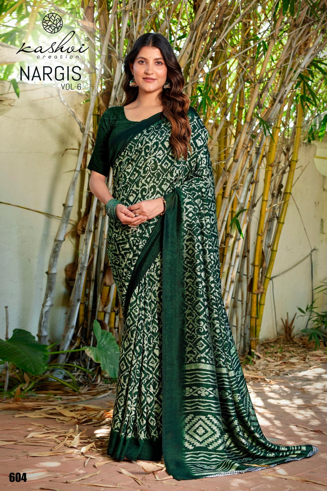 Nargis Vol 6 Kashvi Creation Vichitra Sarees Supplier