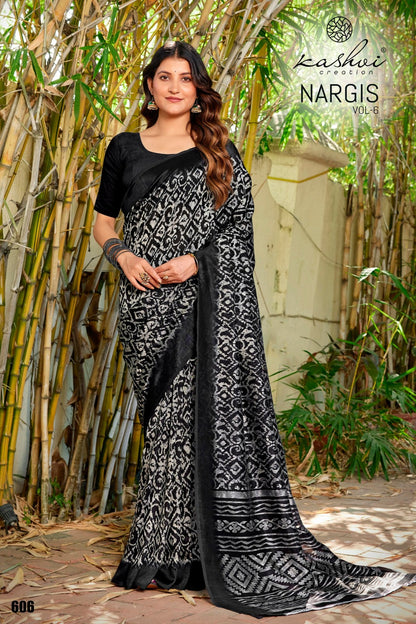Nargis Vol 6 Kashvi Creation Vichitra Sarees Supplier