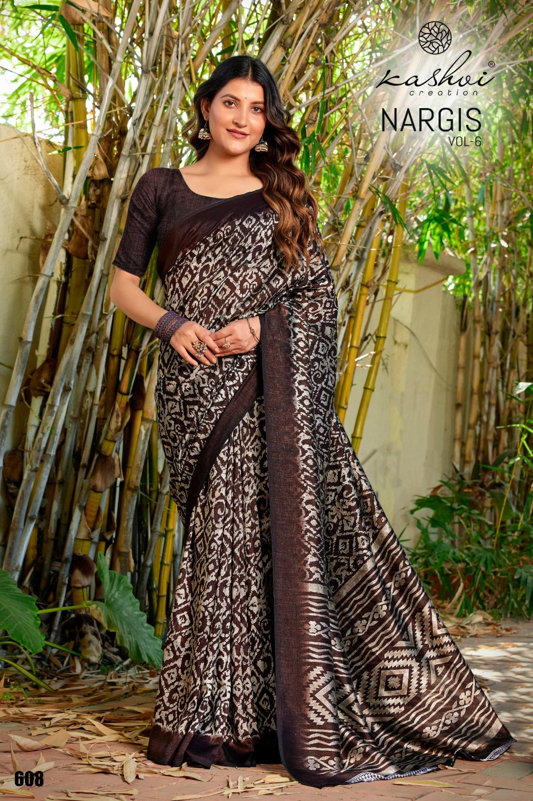 Nargis Vol 6 Kashvi Creation Vichitra Sarees Supplier