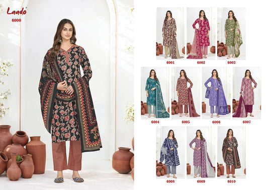 Nargis Vol 6 Laado Readymade Cotton Pant Suits Wholesaler India