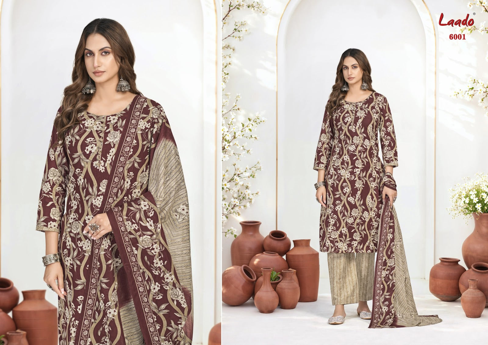 Nargis Vol 6 Laado Readymade Cotton Pant Suits Wholesaler India