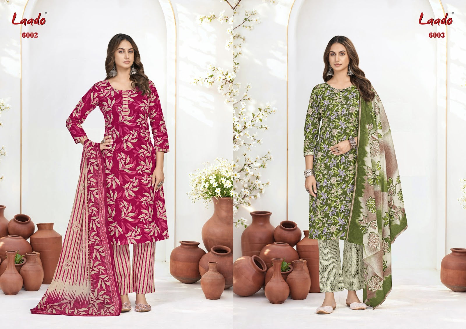 Nargis Vol 6 Laado Readymade Cotton Pant Suits Wholesaler India