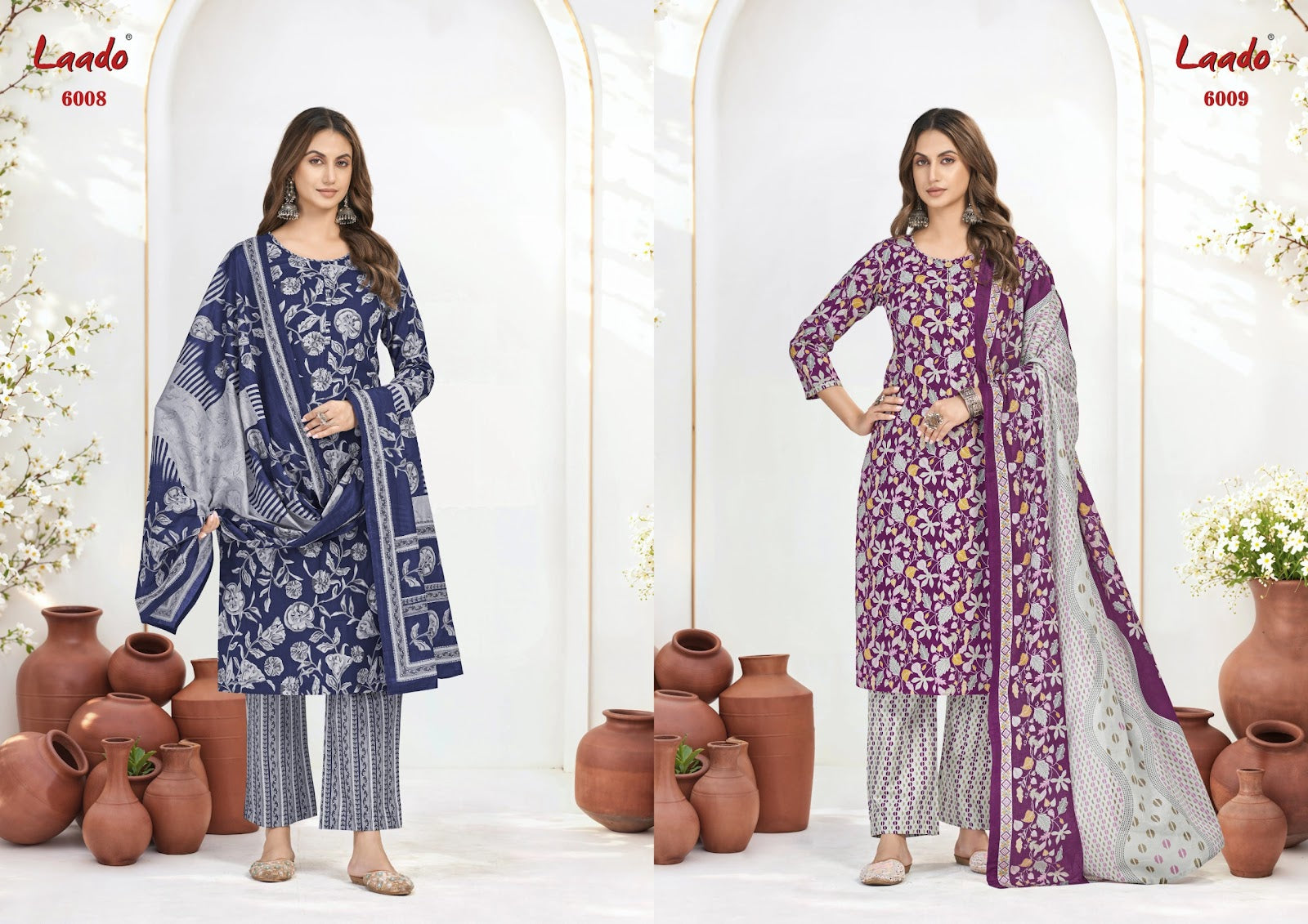 Nargis Vol 6 Laado Readymade Cotton Pant Suits Wholesaler India