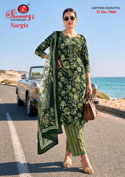 Nargis Vol 7 Ganeshji Cotton Dress Material Manufacturer Gujarat