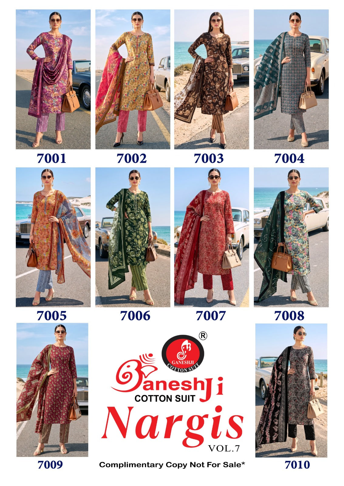 Nargis Vol 7 Ganeshji Cotton Dress Material Manufacturer Gujarat