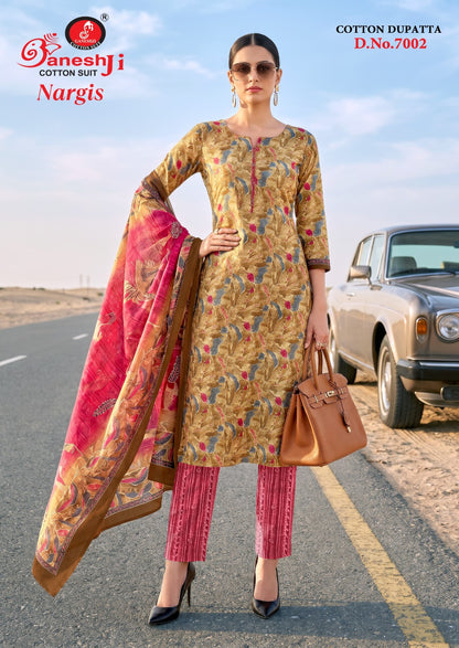 Nargis Vol 7 Ganeshji Cotton Dress Material Manufacturer Gujarat