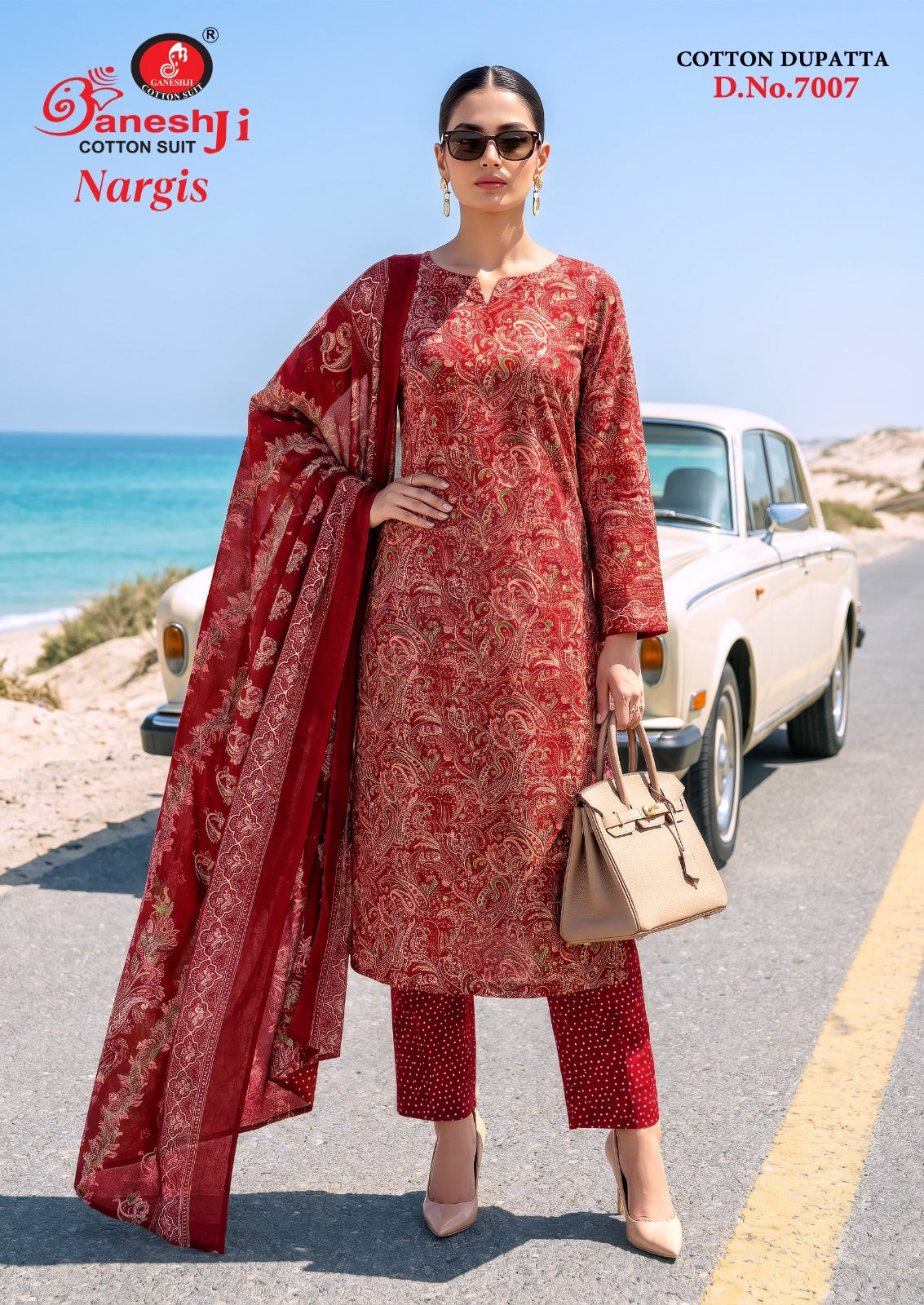 Nargis Vol 7 Ganeshji Cotton Dress Material Manufacturer Gujarat