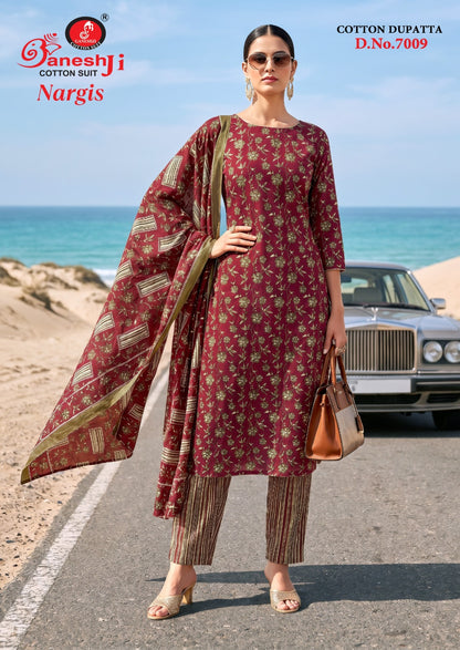 Nargis Vol 7 Ganeshji Cotton Dress Material Manufacturer Gujarat