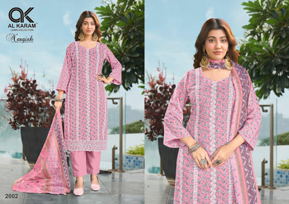 Nargish Al Karam Pure Cotton Karachi Salwar Suits Wholesale Price