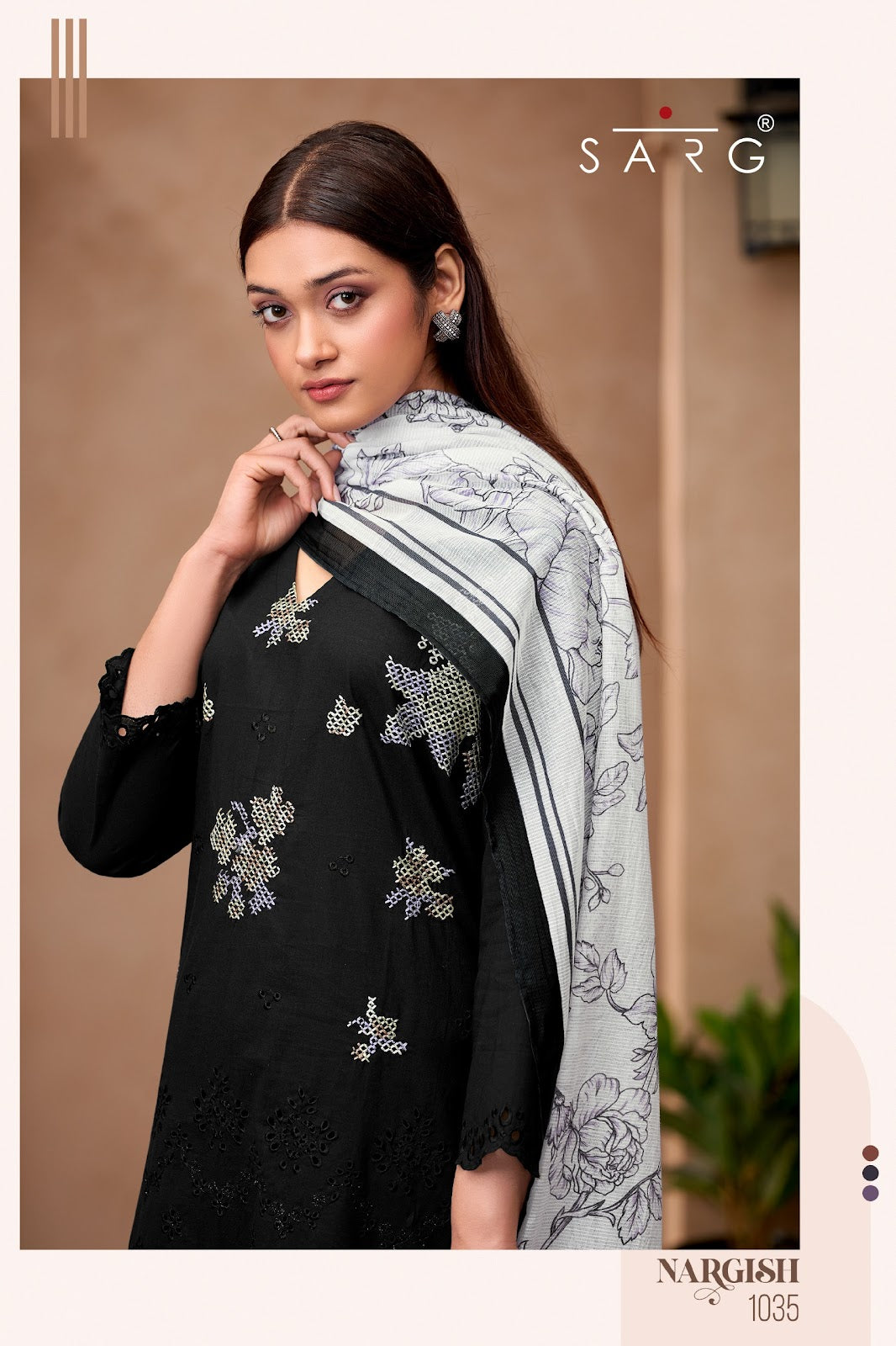 Nargish Sarg Pure Cotton Pant Style Suits Exporter India