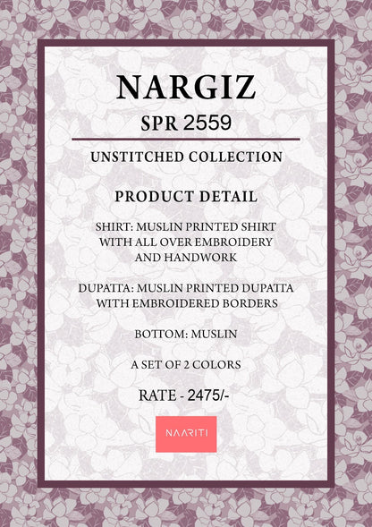 Nargiz Naariti Muslin Salwar Suits Wholesaler India