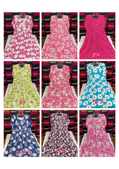 Narri Liva Kanha Reyon Anarkali Kurtis Wholesaler