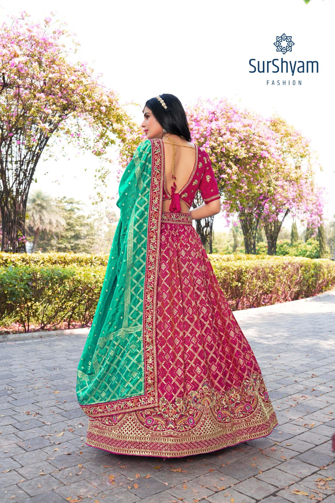 Naseehat Surshyam Fashion Banarasi Silk Lehenga Choli Wholesaler Gujarat