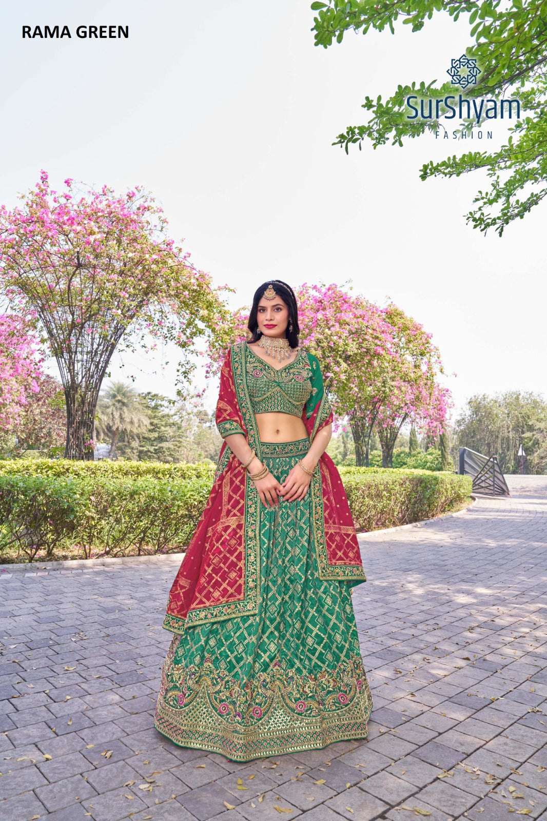 Naseehat Surshyam Fashion Banarasi Silk Lehenga Choli Wholesaler Gujarat