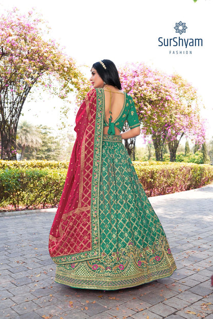 Naseehat Surshyam Fashion Banarasi Silk Lehenga Choli Wholesaler Gujarat