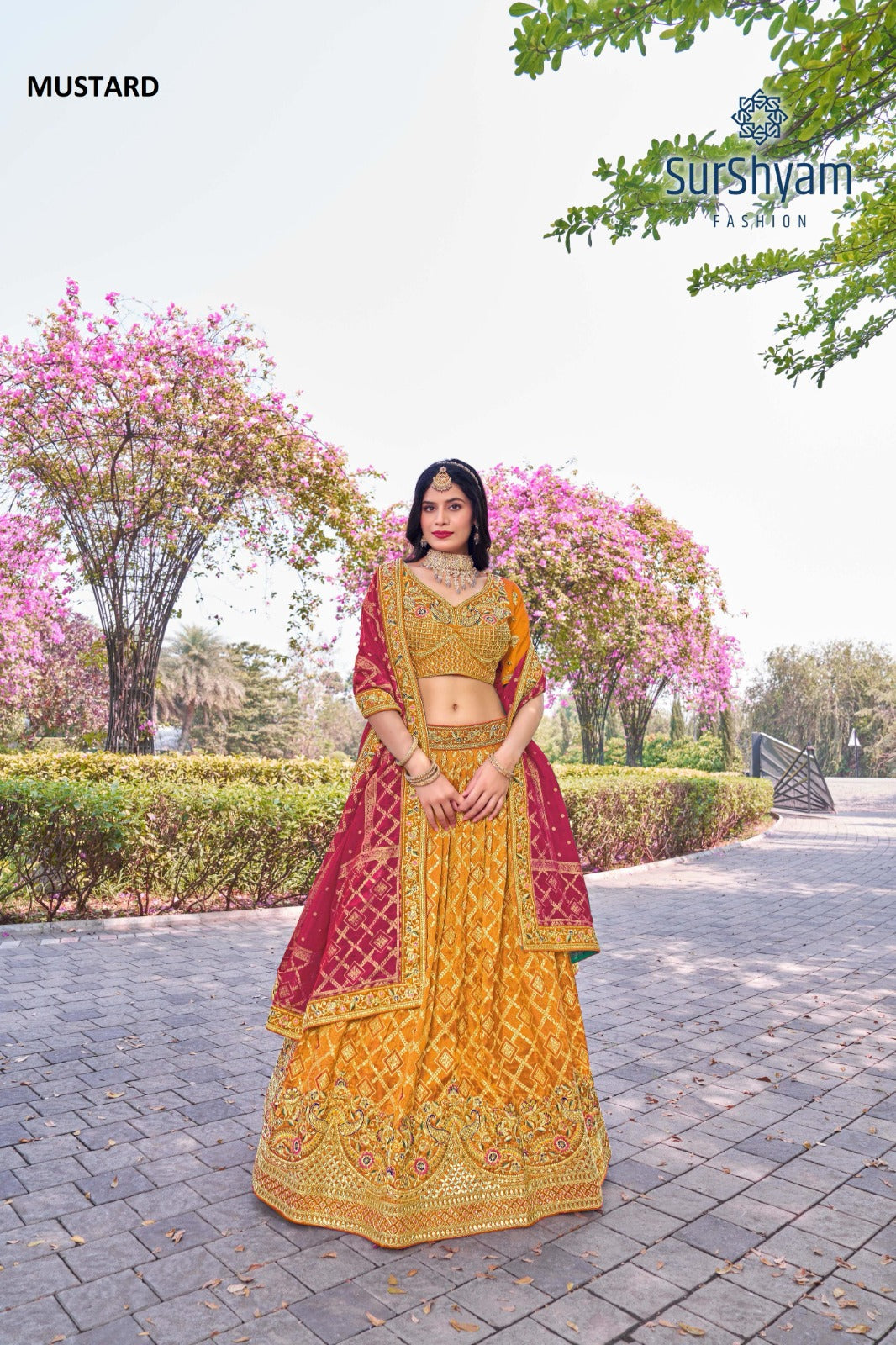 Naseehat Surshyam Fashion Banarasi Silk Lehenga Choli Wholesaler Gujarat