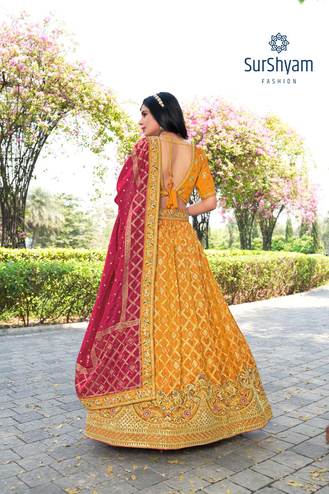 Naseehat Surshyam Fashion Banarasi Silk Lehenga Choli Wholesaler Gujarat