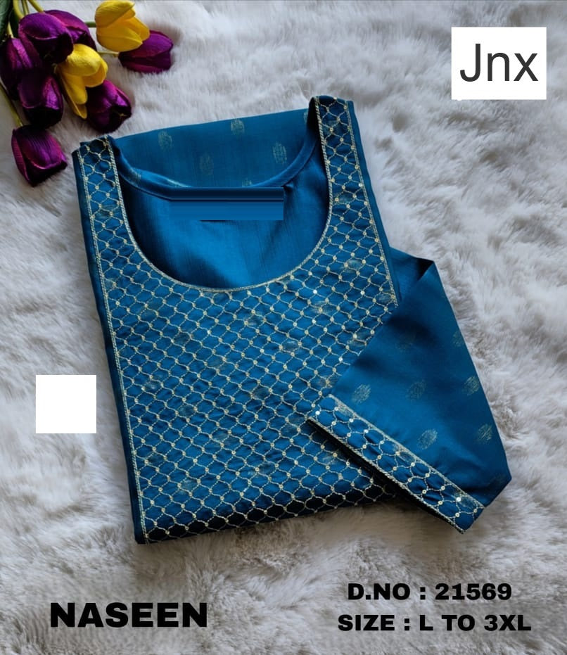 Naseen 241125 Jnx Vertican Straight Cut Kurtis Wholesale Rate