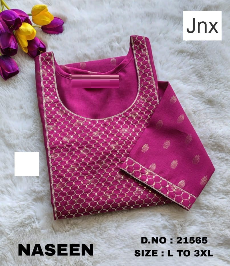 Naseen 241125 Jnx Vertican Straight Cut Kurtis Wholesale Rate