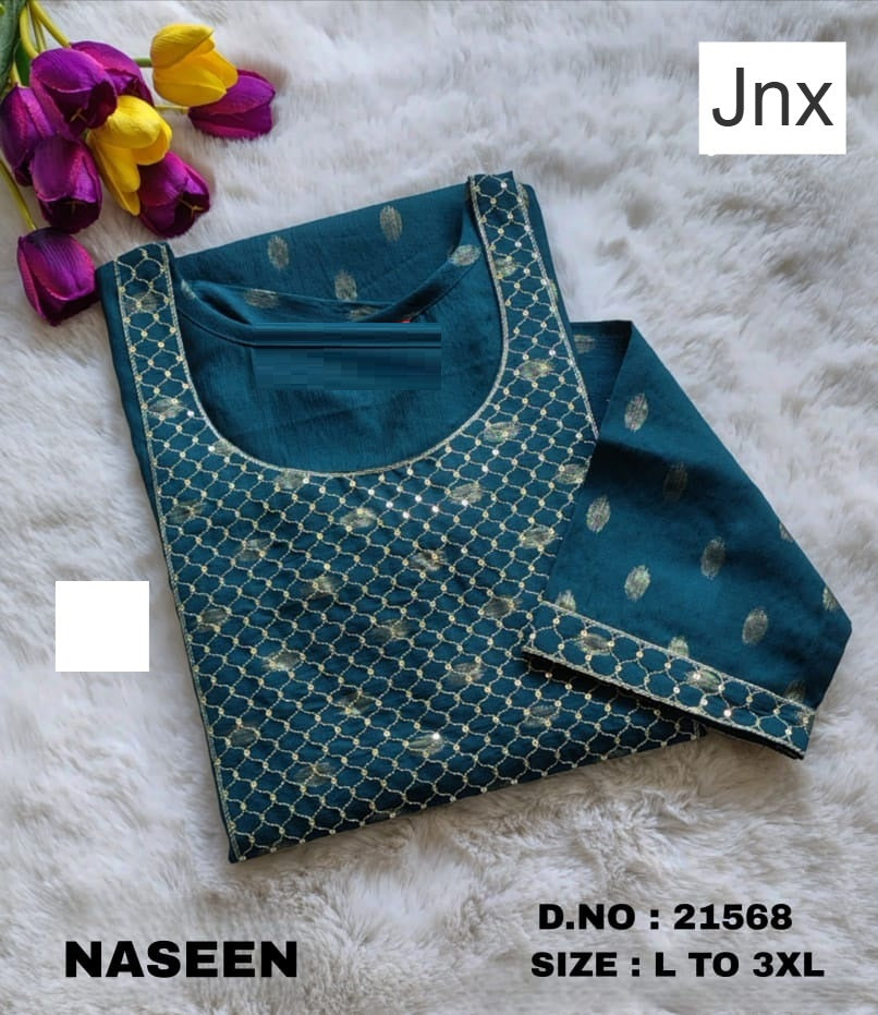 Naseen 241125 Jnx Vertican Straight Cut Kurtis Wholesale Rate
