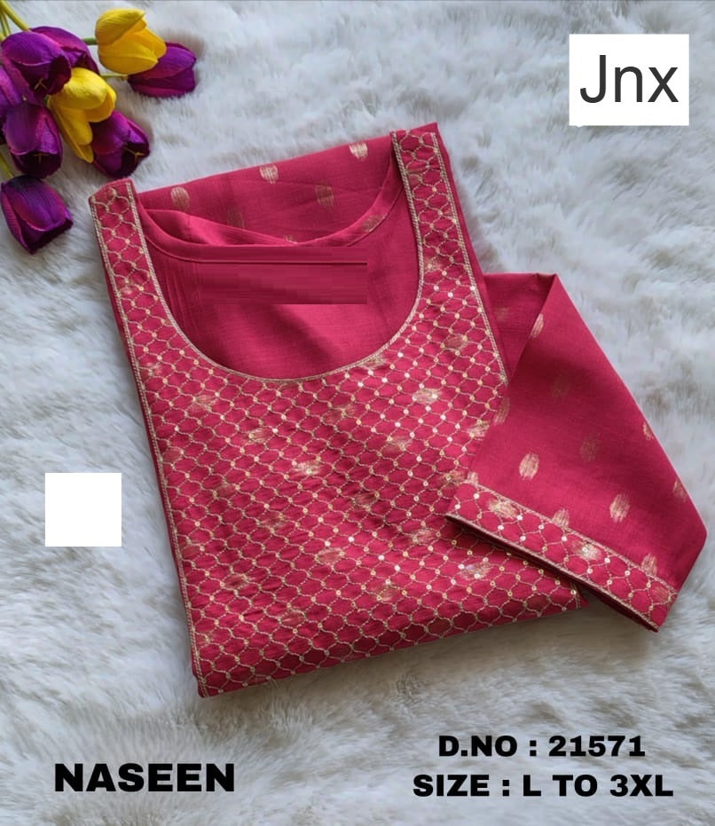 Naseen 241125 Jnx Vertican Straight Cut Kurtis Wholesale Rate