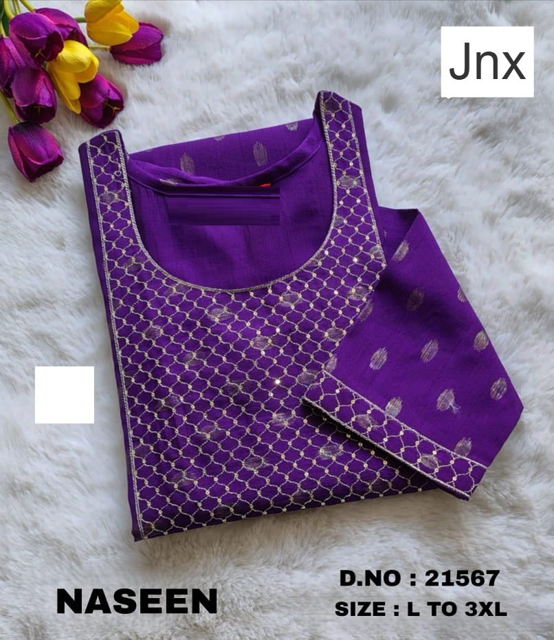 Naseen 241125 Jnx Vertican Straight Cut Kurtis Wholesale Rate