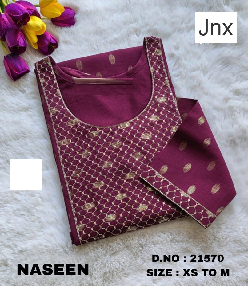 Naseen 291225 Jnx Vertican Straight Cut Kurtis Wholesaler India