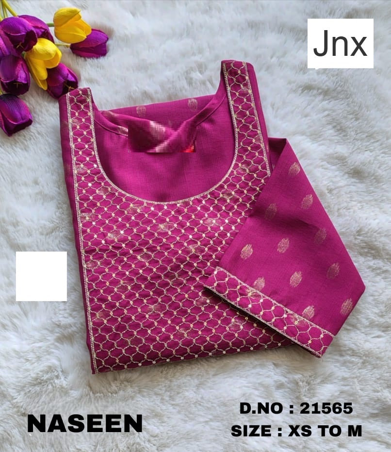 Naseen 291225 Jnx Vertican Straight Cut Kurtis Wholesaler India