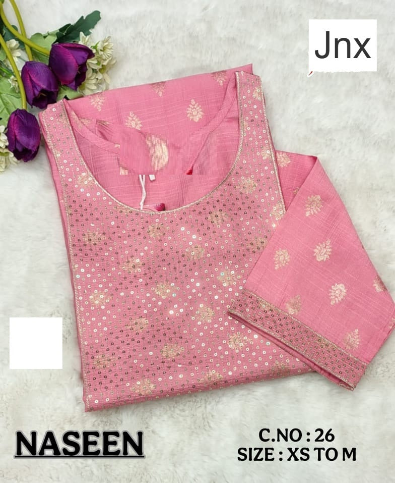 Naseen 291225 Jnx Vertican Straight Cut Kurtis Wholesaler India