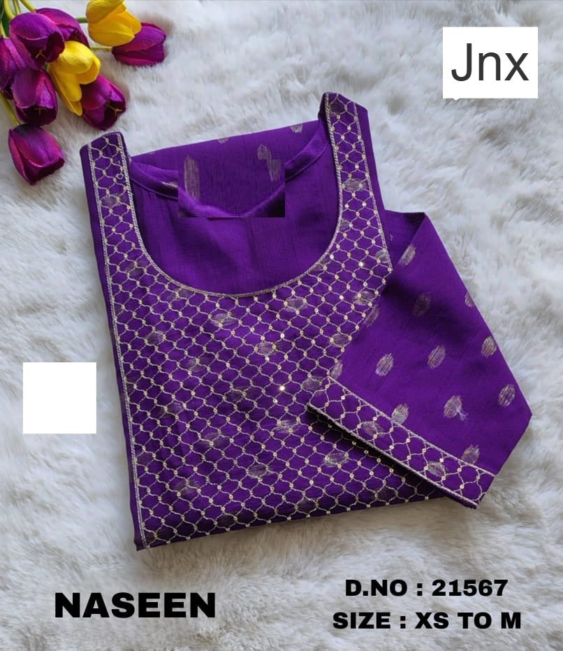 Naseen 291225 Jnx Vertican Straight Cut Kurtis Wholesaler India