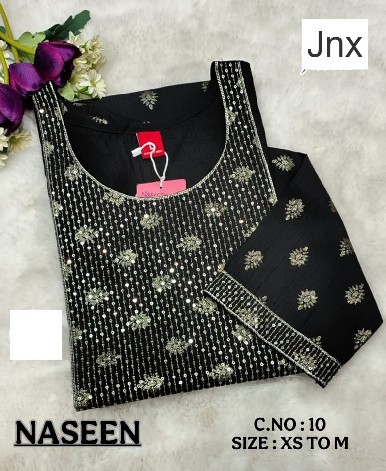 Naseen 291225 Jnx Vertican Straight Cut Kurtis Wholesaler India