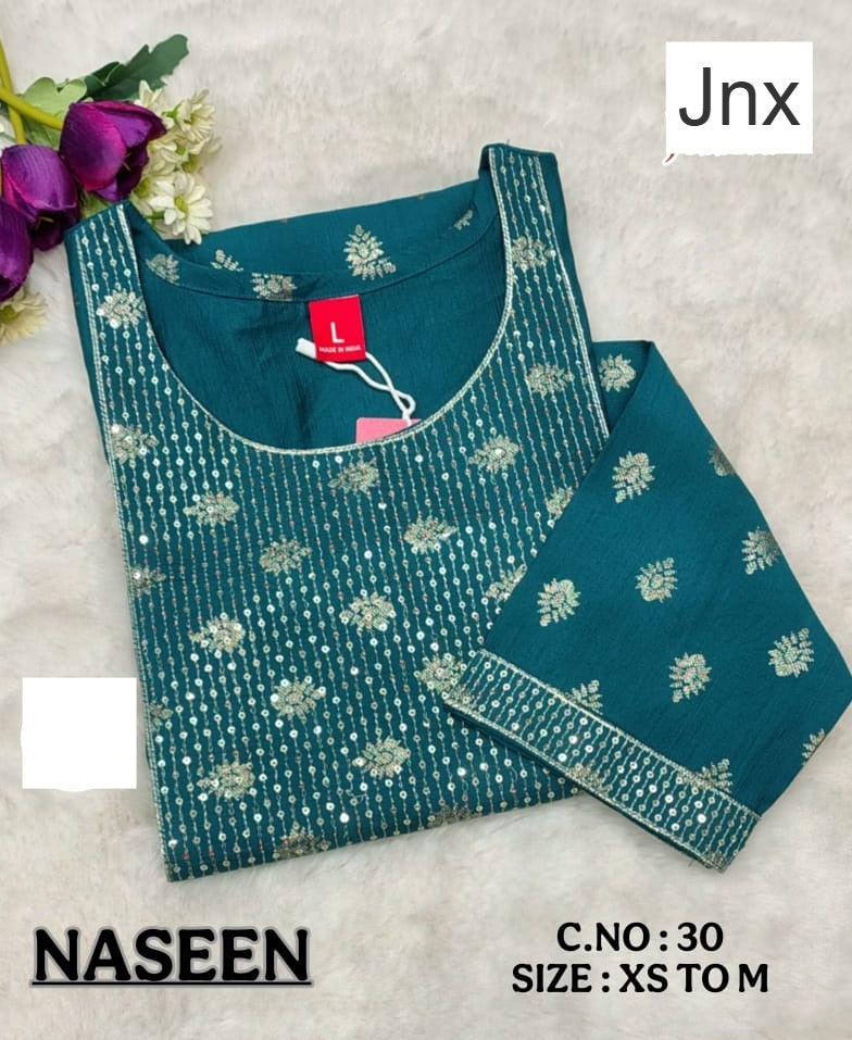 Naseen 291225 Jnx Vertican Straight Cut Kurtis Wholesaler India