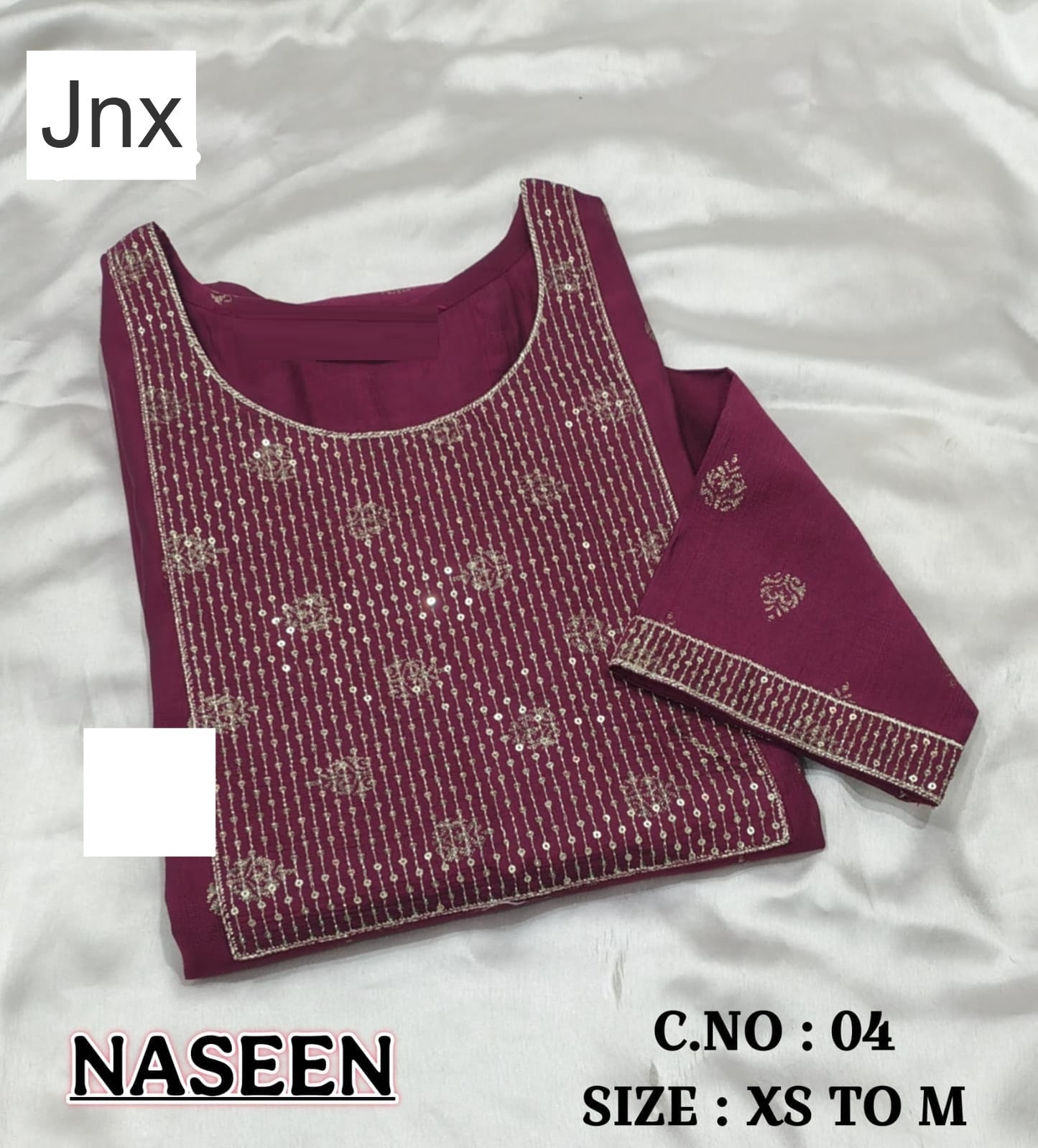 Naseen 291225 Jnx Vertican Straight Cut Kurtis Wholesaler India