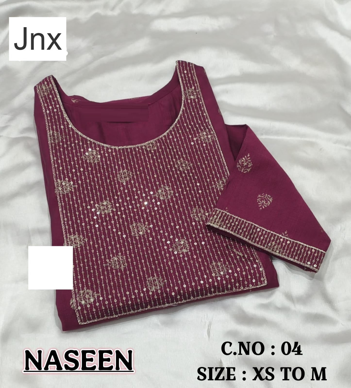 Naseen 291225 Jnx Vertican Straight Cut Kurtis Wholesaler India