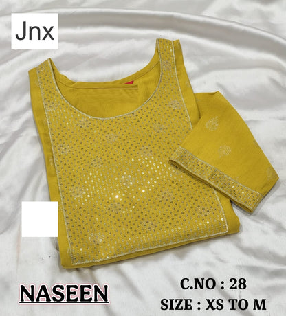 Naseen 291225 Jnx Vertican Straight Cut Kurtis Wholesaler India