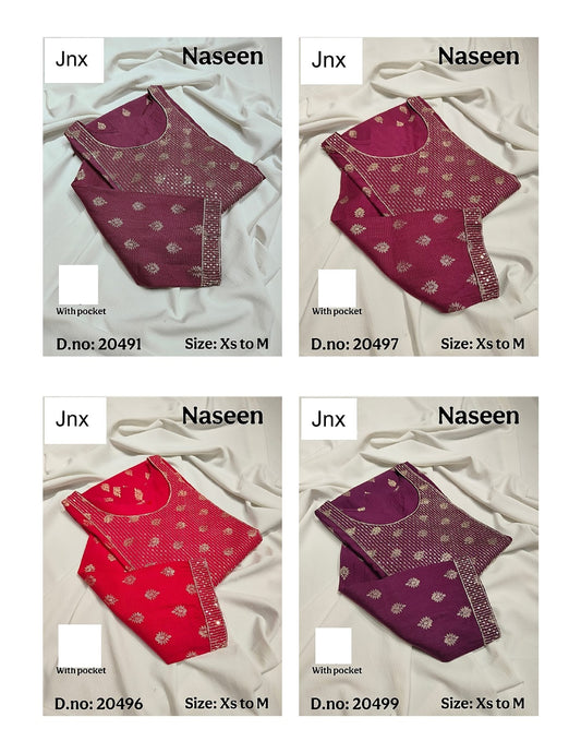 Naseen Jnx Vertican Kurti With Pocket Manufacturer Ahmedabad