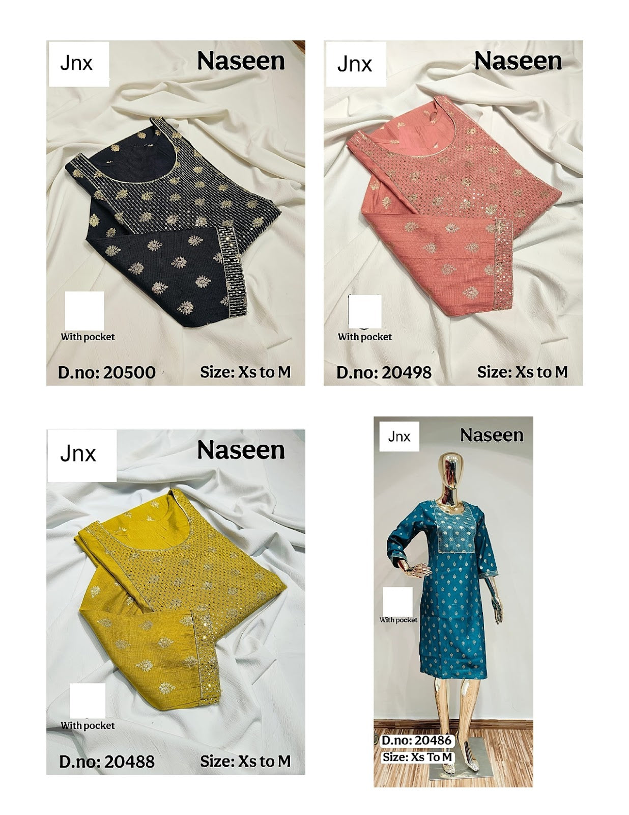 Naseen Jnx Vertican Kurti With Pocket Manufacturer Ahmedabad