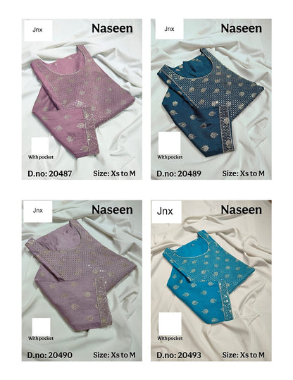 Naseen Jnx Vertican Kurti With Pocket Manufacturer Ahmedabad