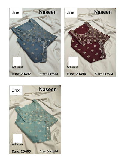 Naseen Jnx Vertican Kurti With Pocket Manufacturer Ahmedabad