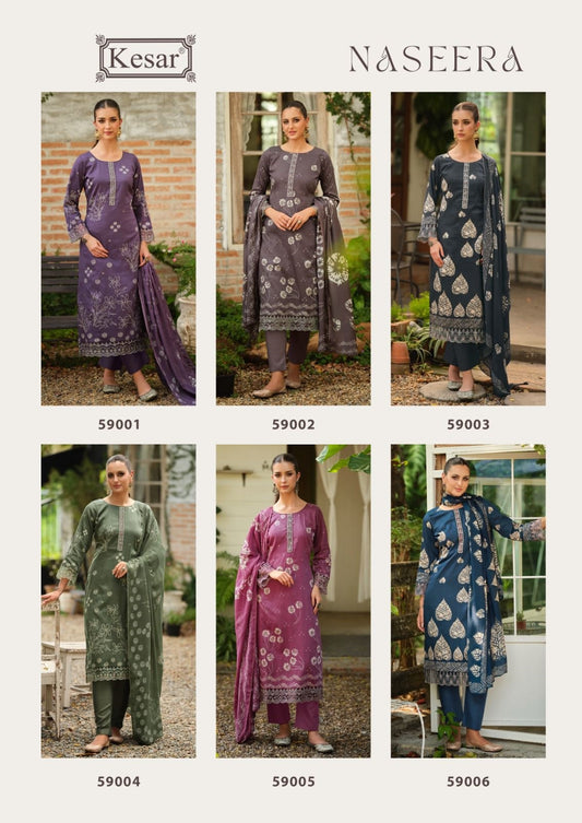 Naseera Kesar Pure Jam Pant Style Suits Wholesaler Gujarat