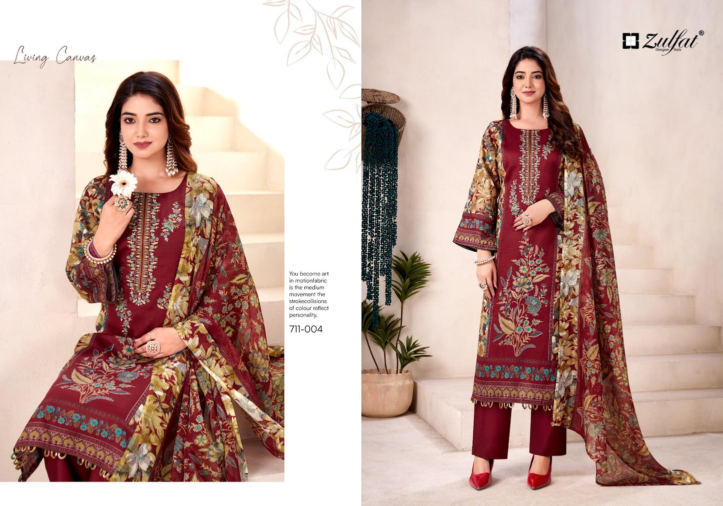 Naseera Zulfat Designer Jam Cotton Karachi Salwar Suits Manufacturer Ahmedabad